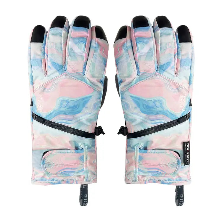 Fuzl Women Snow Glove-rainbow