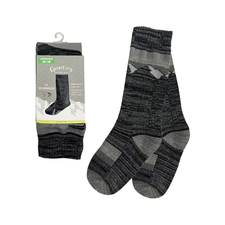 Genetics Kids Snow Socks-black