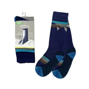 Genetics Kids Snow Socks-indigo