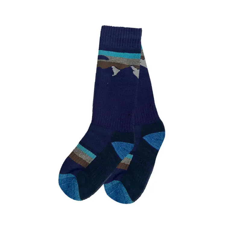 Genetics Kids Snow Socks-indigo - Image 2