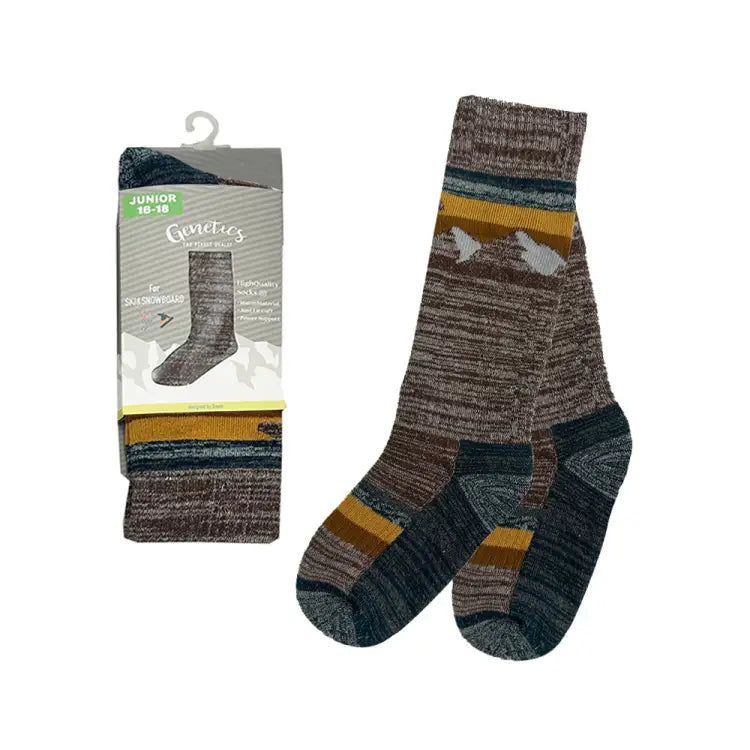 Genetics Kids Snow Socks-khaki