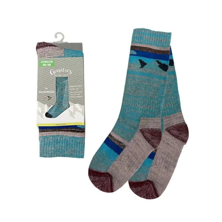 Genetics Kids Snow Socks-skyblue
