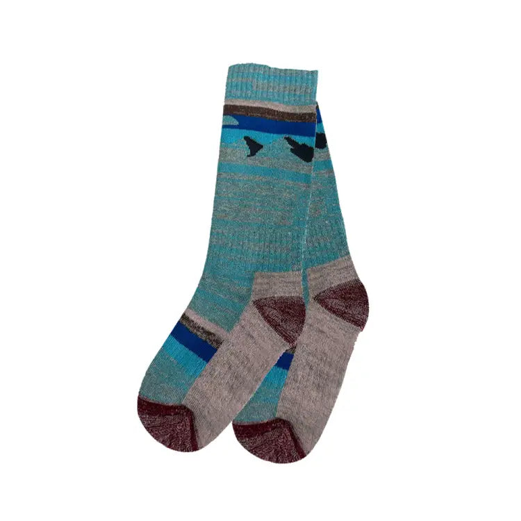 Genetics Kids Snow Socks-skyblue - Image 2