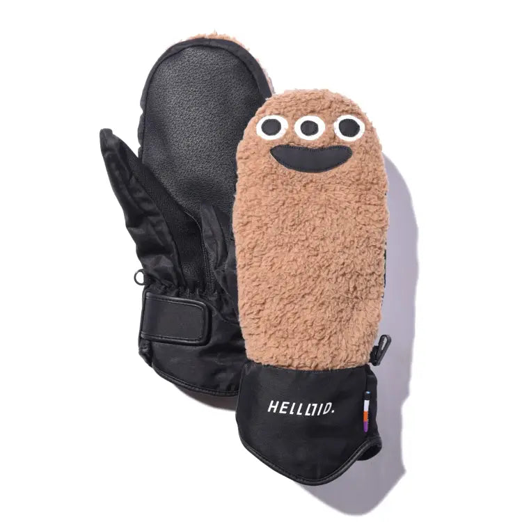 Helloid Boa Mitten Snow Glove-beige