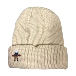 Keep White Rabbit Beanies-WHITE