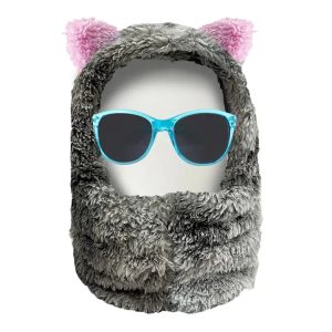 Luxs Kids Tie Dye Bear Hood-gray