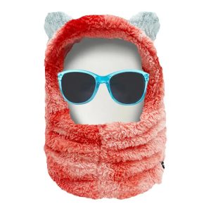 Luxs Kids Tie Dye Bear Hood-red
