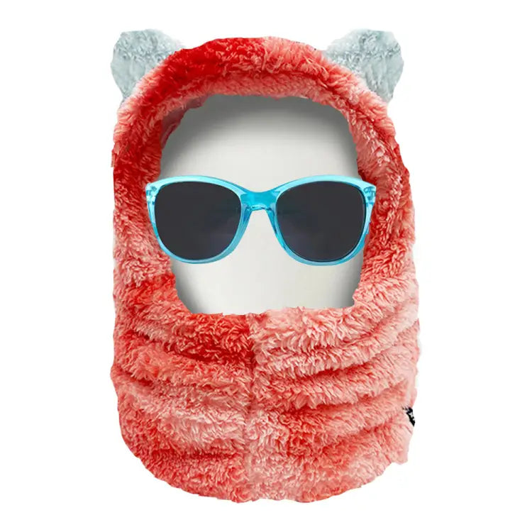 Luxs Kids Tie Dye Bear Hood-red