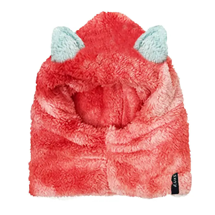 Luxs Kids Tie Dye Bear Hood-red - Image 2