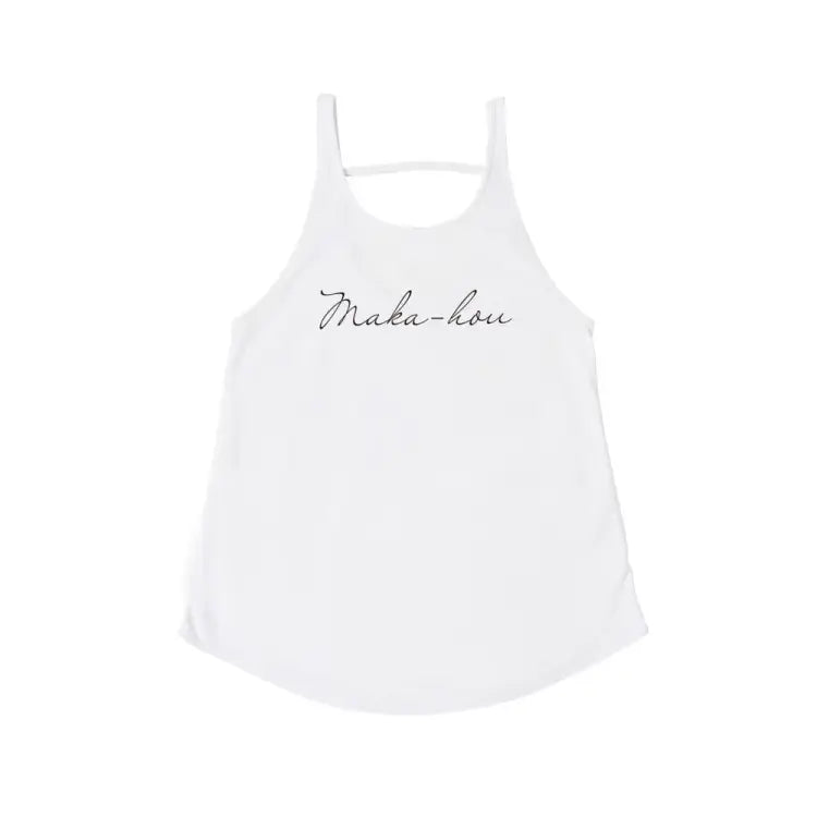 Maka-hou Women Basic Logo Rash Tank-white (japanese Brand) - Image 2