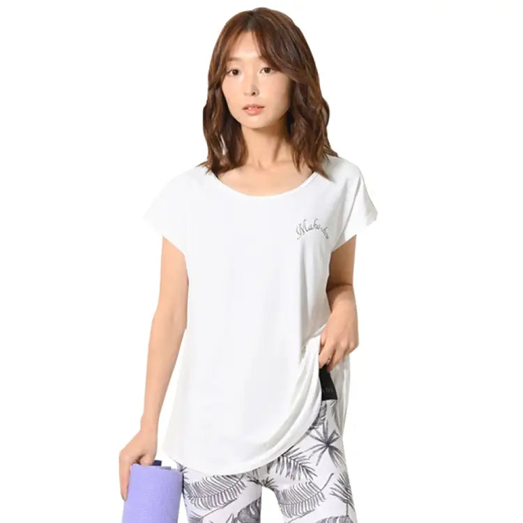 Maka-hou Women Basic Rash Tee-white (japanese Brand)