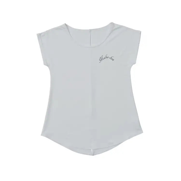 Maka-hou Women Basic Rash Tee-white (japanese Brand) - Image 2
