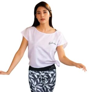 Maka-hou Women Beach Basic Crop Tee-white (japanese Brand)