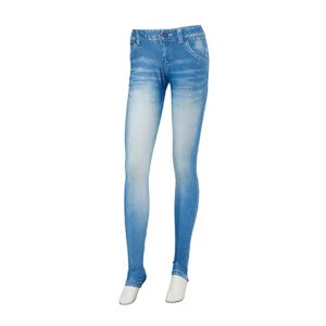 Maka-hou Women Denim Print Water Leggings-blue (japanese Brand)
