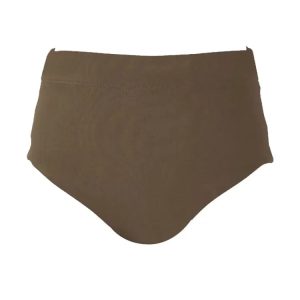 Maka-hou Women High Waist Bikini Panties-brown (japanese Brand)