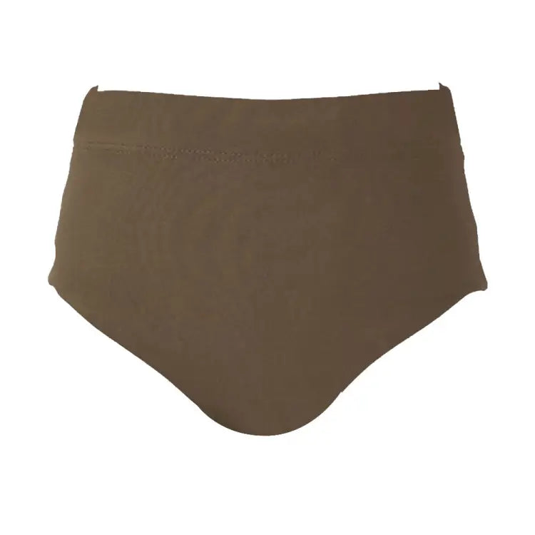 Maka-hou Women High Waist Bikini Panties-brown (japanese Brand)