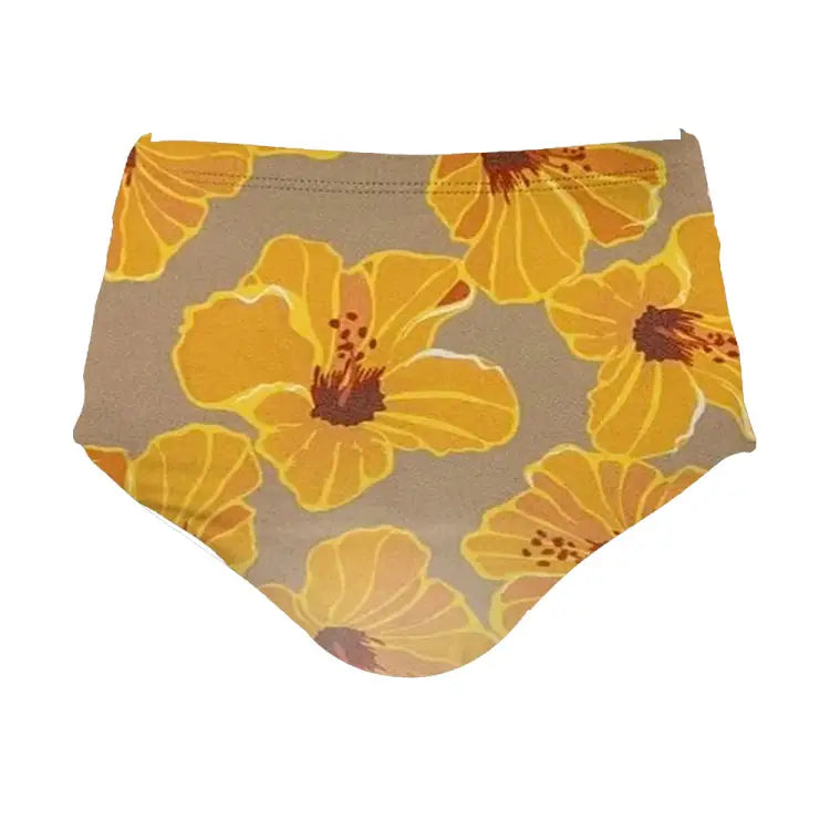 Maka-Hou Women High Waist Bikini Panties-L.FLORAL (Japanese Brand)