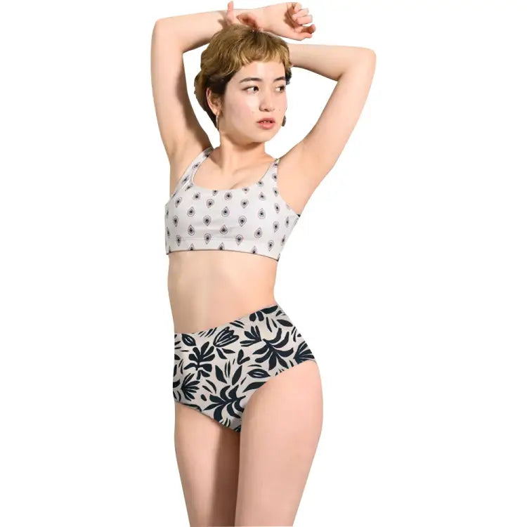 Maka-hou Women High Waist Bikini Panties-paint (japanese Brand) - Image 2
