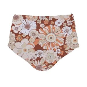 Maka-hou Women High Waist Bikini Panties-retro Flower (japanese Brand)