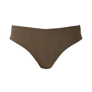 Maka-Hou Women Mid-Rise Bikini Bottom-BROWN (Japanese Brand)