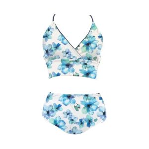 Maka-hou Women Reversible Bikini-water Flower (japanese Brand)