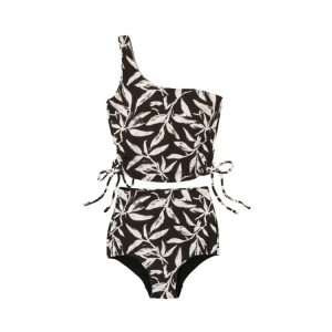 Maka-hou Women Rib Bikini-mono Leaf (japanese Brand)