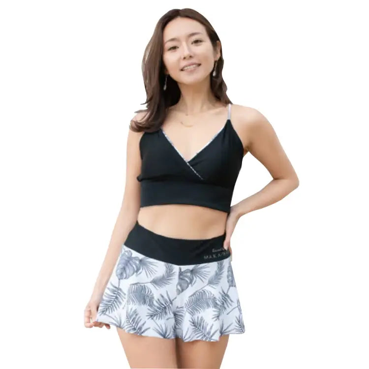 Maka-hou Women Summer Shorts-mix Leaf (japanese Brand) - Image 2