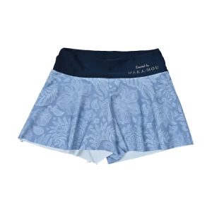 Maka-hou Women Summer Shorts-navy Leaf (japanese Brand)