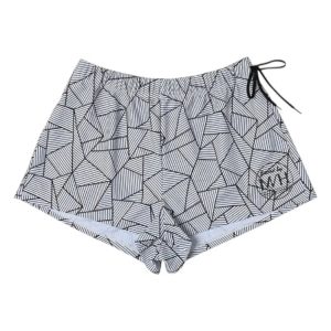 Maka-Hou Women Water Shorts-GREY GEOMETRY (japanese Brand)