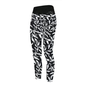 Maka-hou Women Water ＆ Yoga Leggings-mono Leaf (japanese Brand)