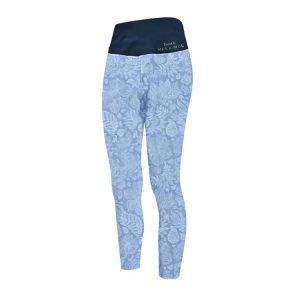 Maka-hou Women Water ＆ Yoga Leggings-navy Leaf (japanese Brand)