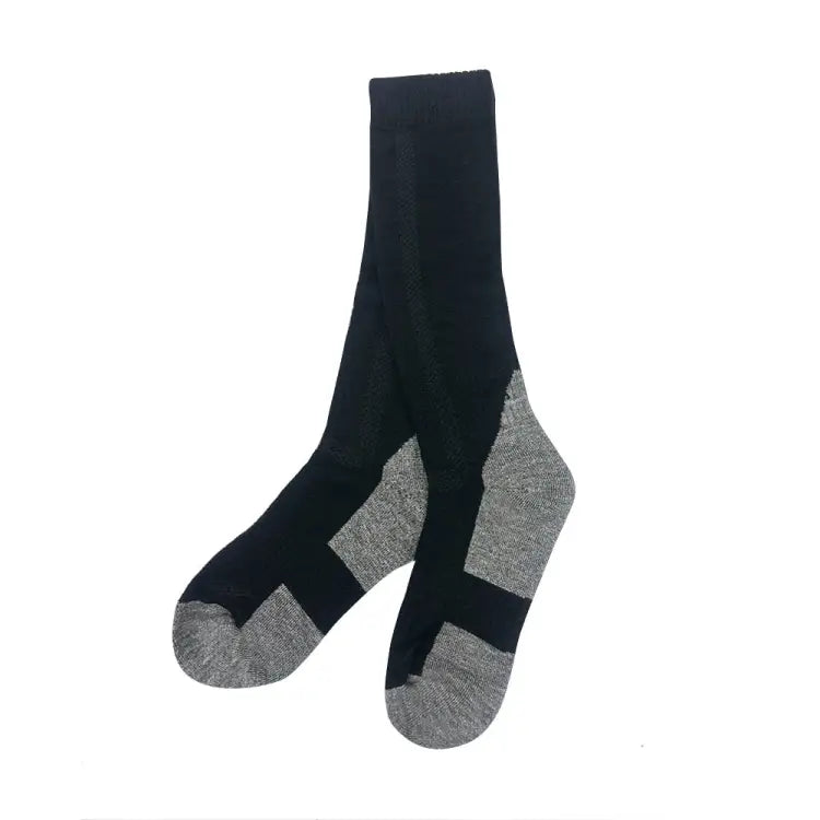 Merino Wool Long Socks-black - Image 4