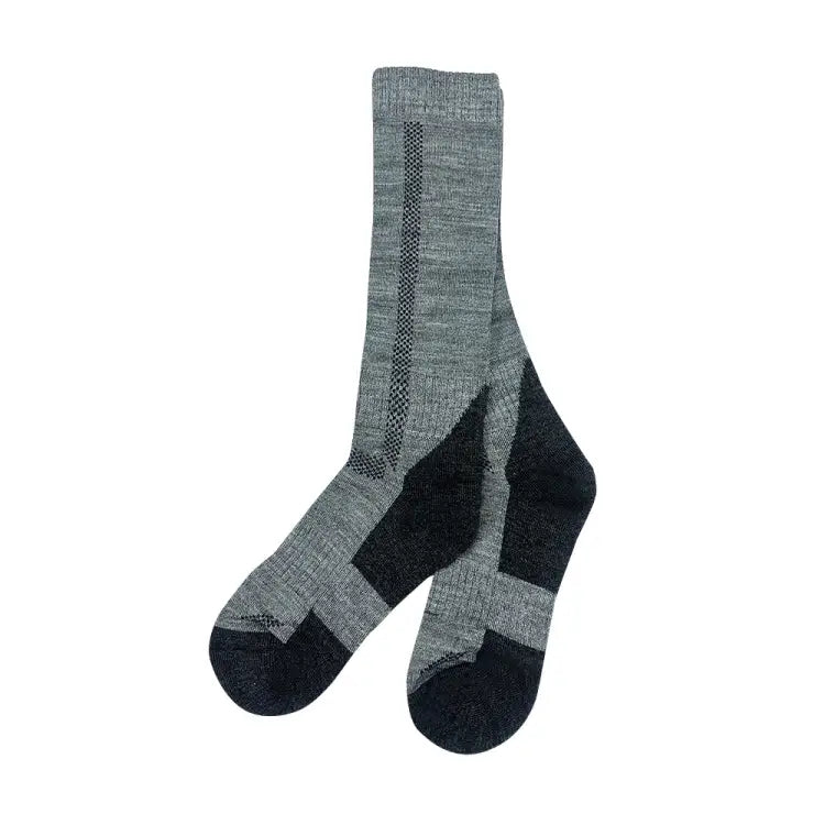 Merino Wool Long Socks-grey - Image 3