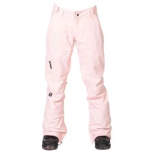 Nikita Women White Pine Textured Snow Pants-blush Pink