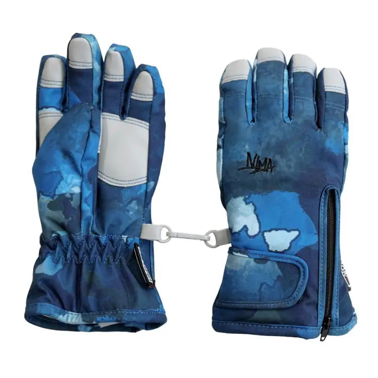 Nima Kids Snow Gloves-BLUE (Japanese Brand)