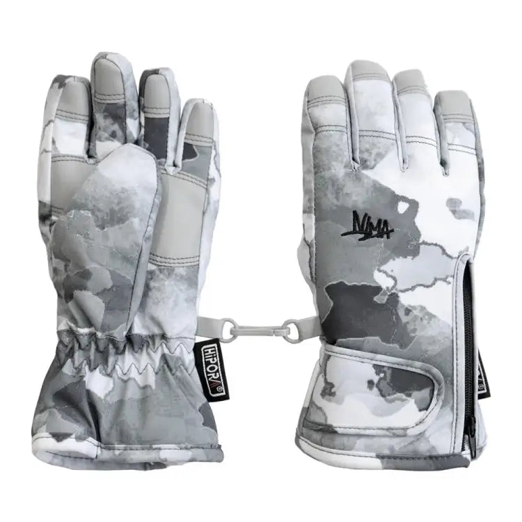 Nima Kids Snow Gloves-gray (japanese Brand)