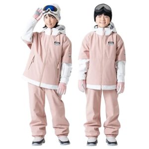 Nima Kids Snow Suits-pink (japanese Brand)