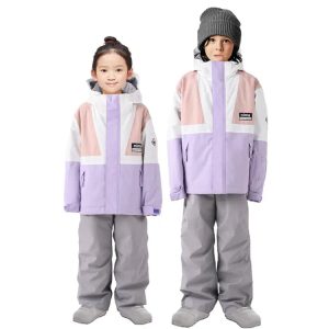 Nima Kids Snow Suits-pink/purple (japanese Brand)