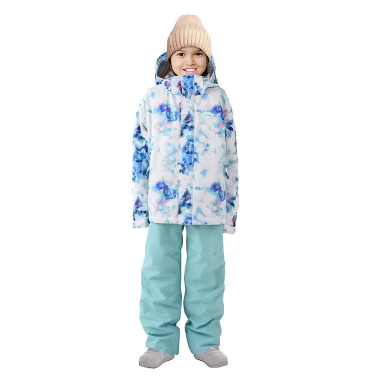 Nima Kids Snow Suits-white Flower (japanese Brand) - Image 3