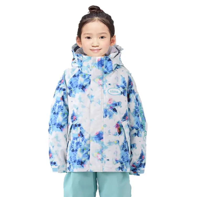 Nima Kids Snow Suits-white Flower (japanese Brand) - Image 4