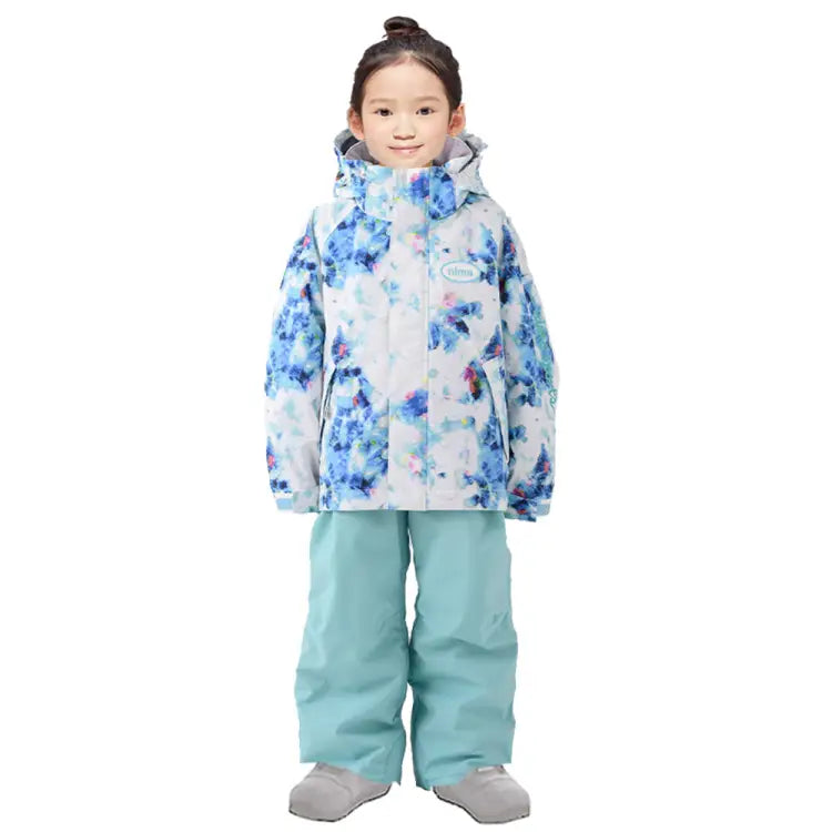 Nima Kids Snow Suits-white Flower (japanese Brand) - Image 5