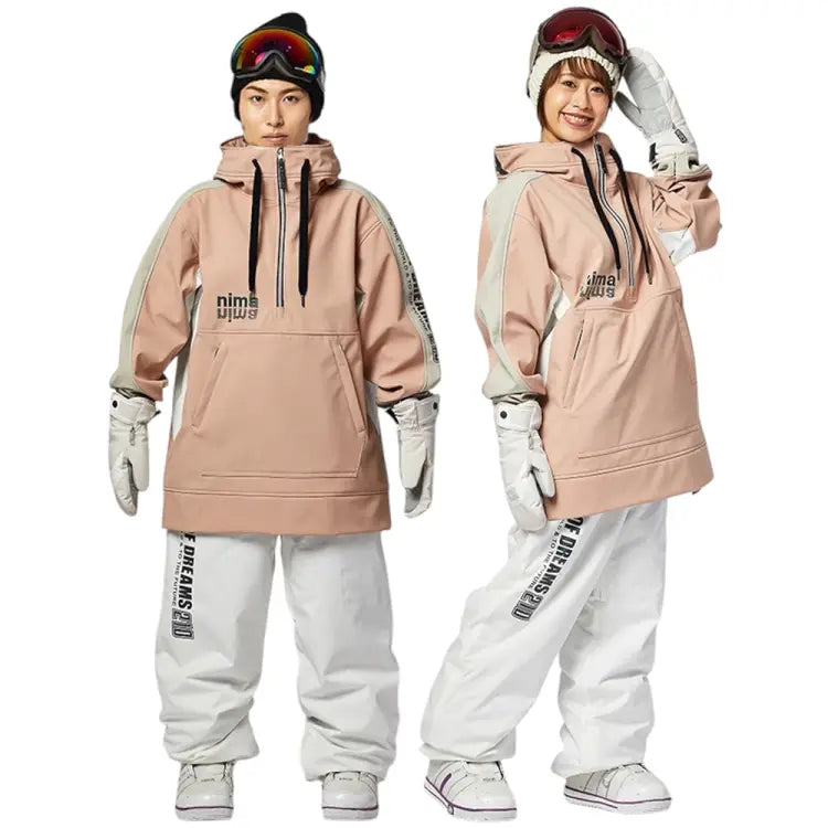 Nima Unisex Bonded Hoody-pink (japanese Brand)