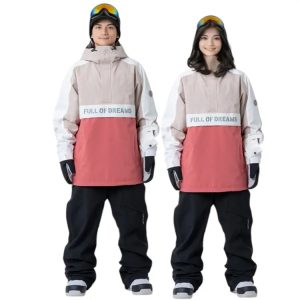 Nima Unisex Popover Snow Anorak-RED (Japanese Brand)