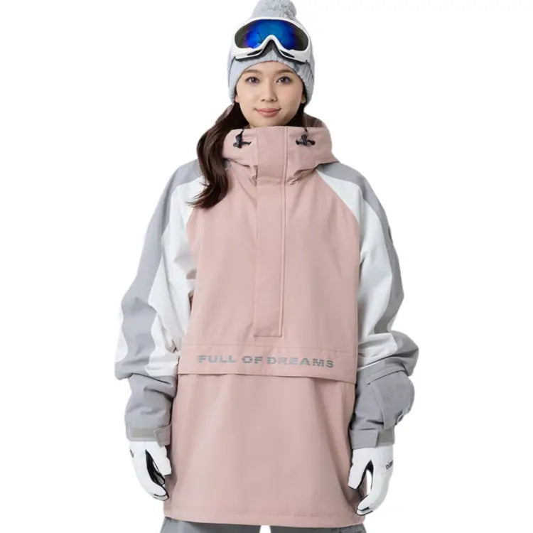 Nima Unisex Pullover Snow Jacket-PINK (Japanese Brand) - Image 2