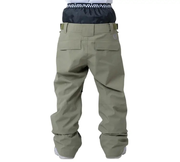 Nima Unisex Regular Snow Pants-OLIVE (Japanese Brand) - Image 2