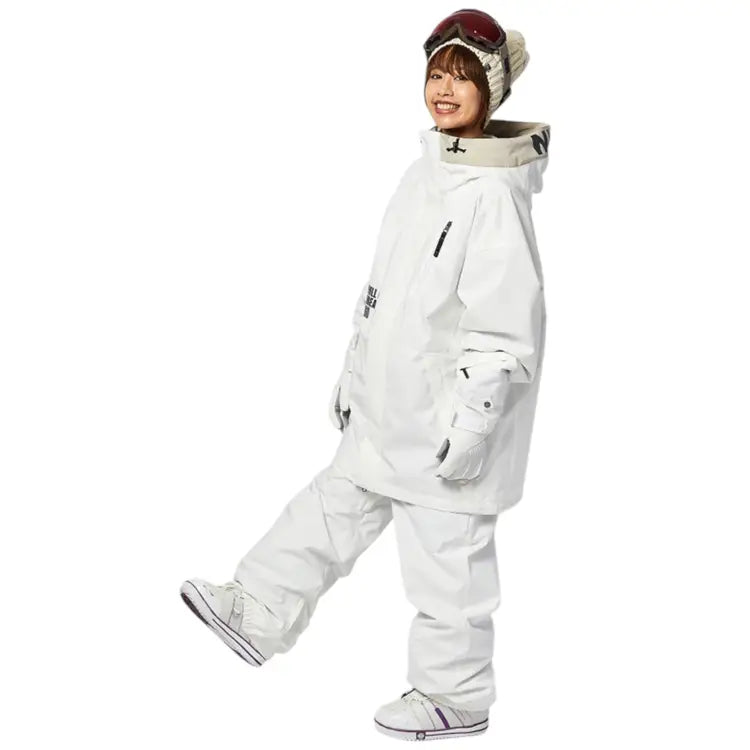 Nima Unisex Snow Jacket-WHITE (Japanese Brand) - Image 2
