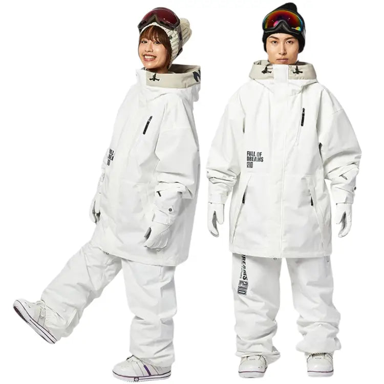 Nima Unisex Snow Jacket-WHITE (Japanese Brand)