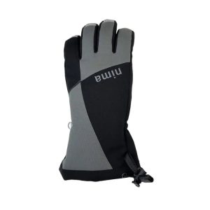 Nima Women 5-Finger Snow Gloves-GRAY