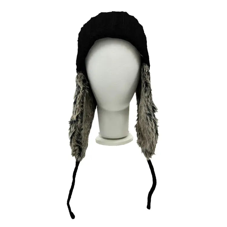 Peax Fur Earflap Beanie-black - Image 2