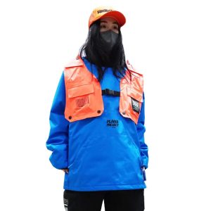 Planb Project Piste Snow Jacket (japanese Brand) Blue [unisex]